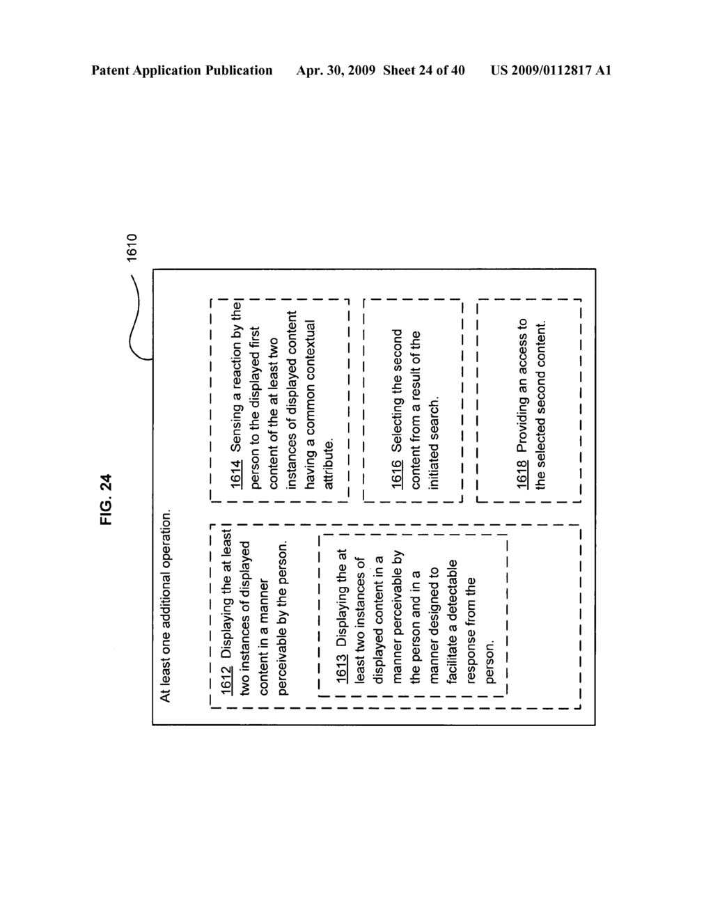 Returning a new content based on a person's reaction to at least two instances of previously displayed content - diagram, schematic, and image 25