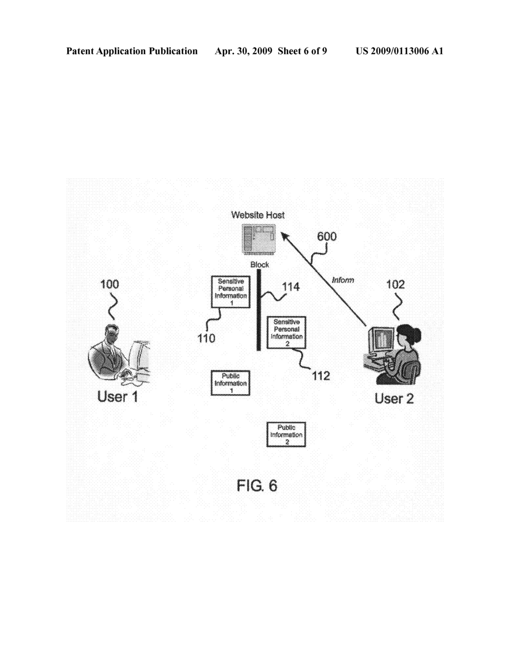 Method and apparatus for mutual exchange of sensitive personal information between users of an introductory meeting website - diagram, schematic, and image 07