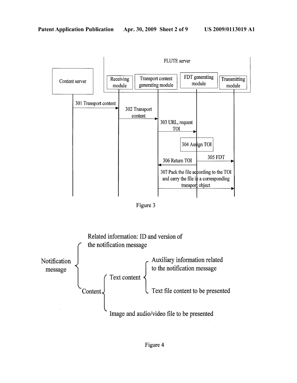 METHOD AND APPARATUS FOR TRANSPORTING/RECEIVING NOTIFICATION MESSAGES VIA FILE DELIVERY OVER UNIDIRECTIONAL PROTOCOL - diagram, schematic, and image 03