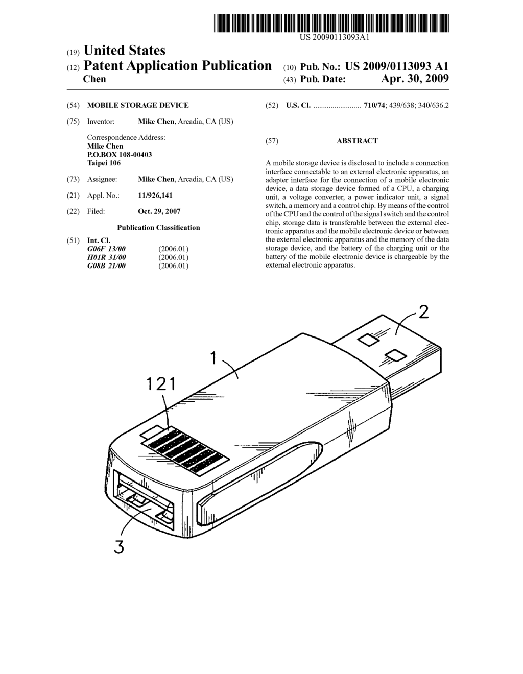 MOBILE STORAGE DEVICE - diagram, schematic, and image 01