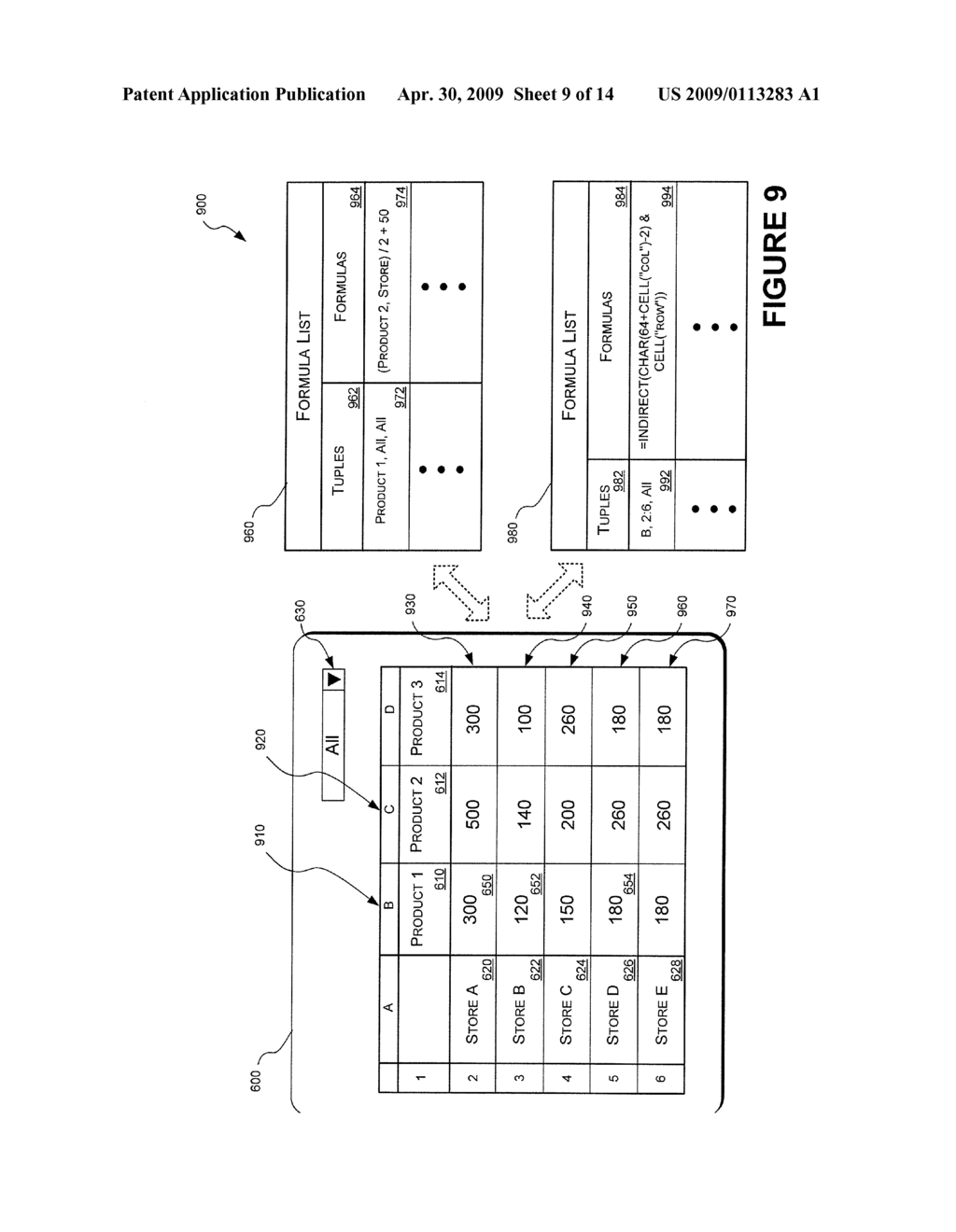 METHOD FOR CAPTURING DESIGN-TIME AND RUN-TIME FORMULAS ASSOCIATED WITH A CELL - diagram, schematic, and image 10