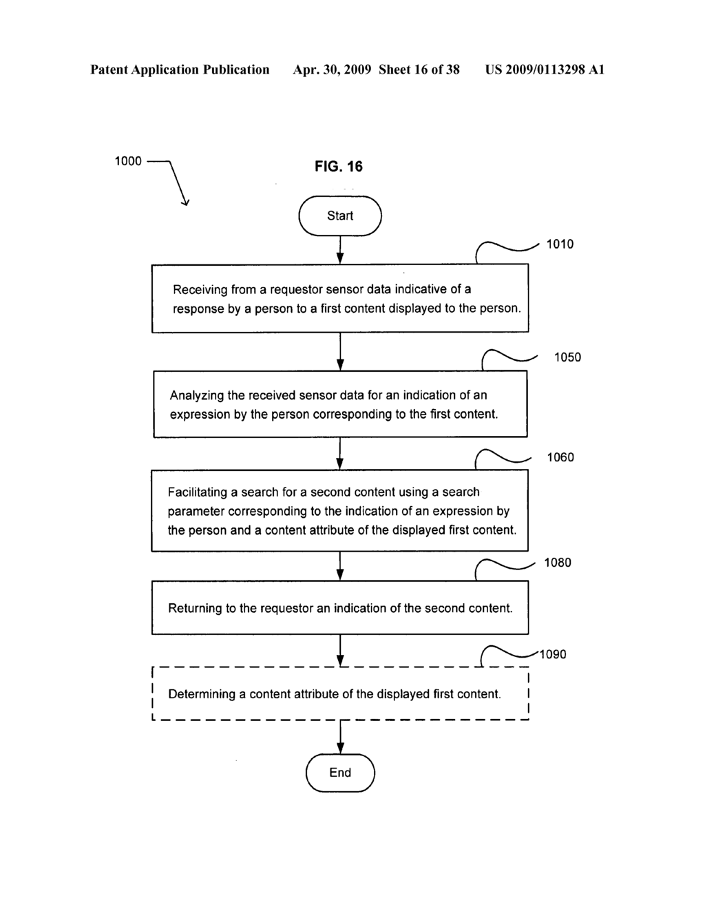 Method of selecting a second content based on a user's reaction to a first content - diagram, schematic, and image 17