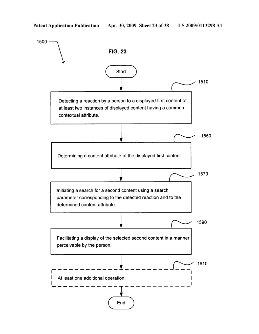 Method of selecting a second content based on a user's reaction to a first content - diagram, schematic, and image 24