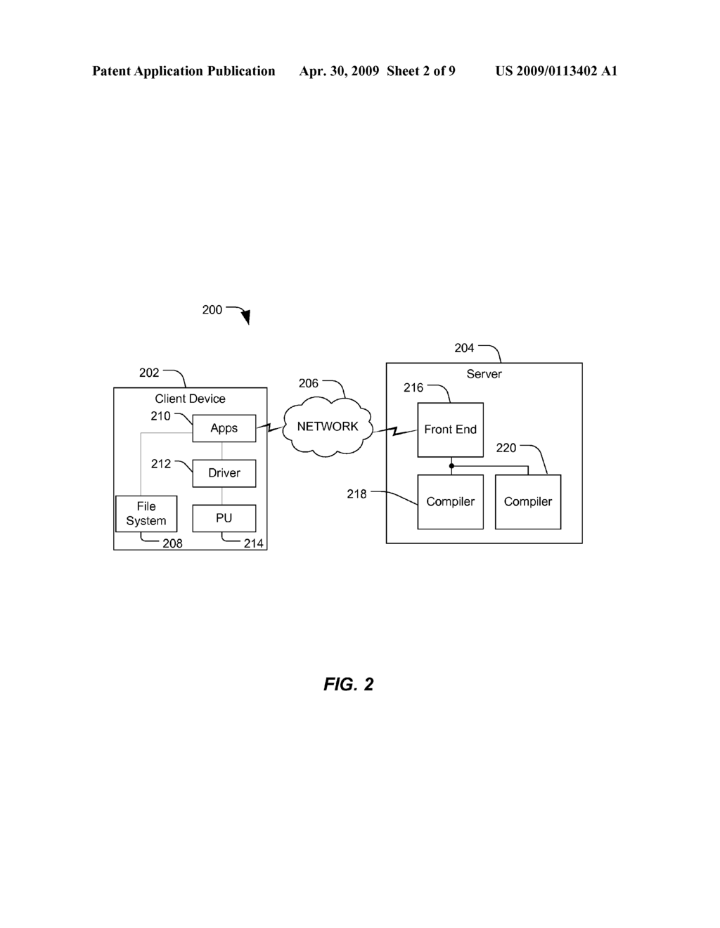 SERVER-BASED CODE COMPILATION - diagram, schematic, and image 03