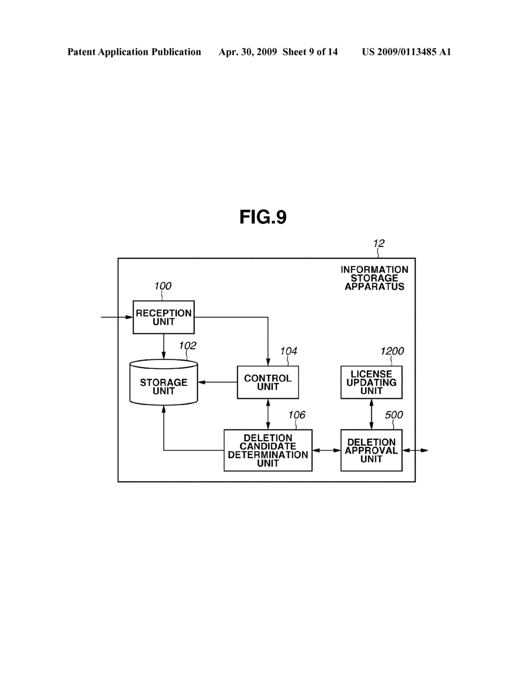 INFORMATION STORAGE APPARATUS, ITS CONTROL METHOD, AND STORAGE MEDIUM - diagram, schematic, and image 10