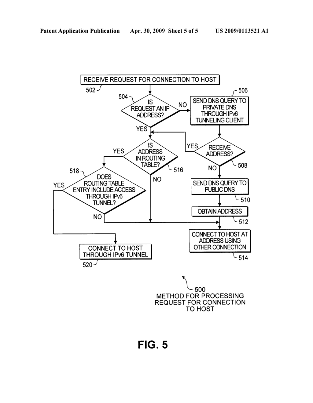 Private network access using IPv6 tunneling - diagram, schematic, and image 06