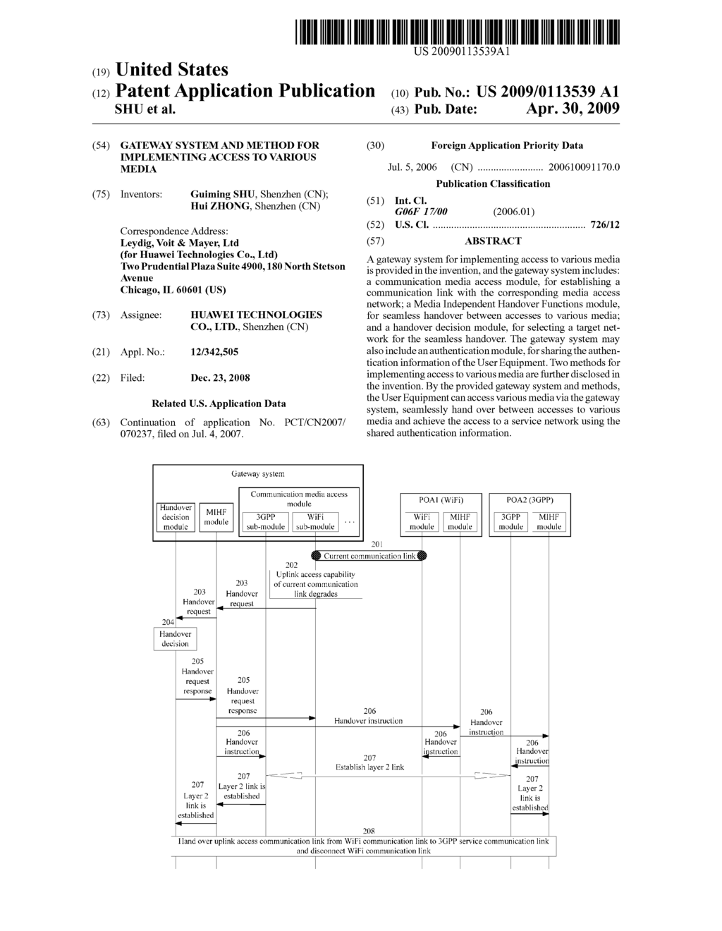 GATEWAY SYSTEM AND METHOD FOR IMPLEMENTING ACCESS TO VARIOUS MEDIA - diagram, schematic, and image 01