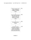 MODERATION OF CHEATING IN ON-LINE GAMING SESSIONS diagram and image