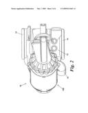 CYCLONIC SEPARATING APPARATUS diagram and image