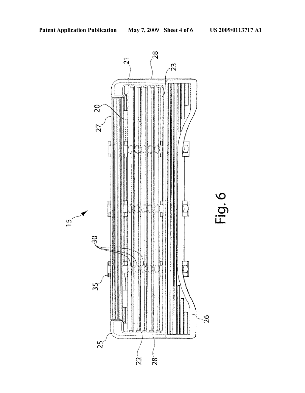 Razor With Rearwardly Secured Shaving Blade member - diagram, schematic, and image 05