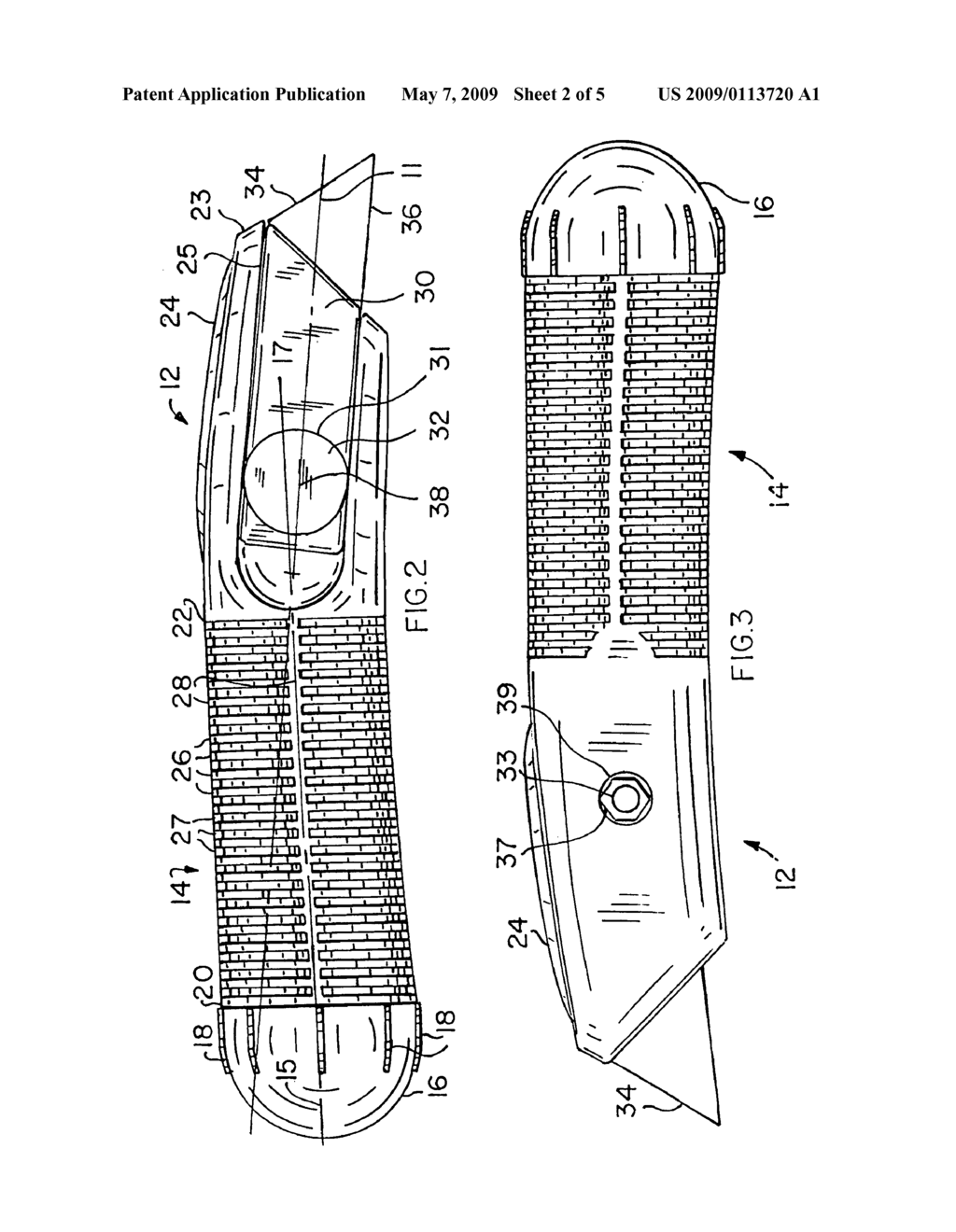 Utility Knife - diagram, schematic, and image 03