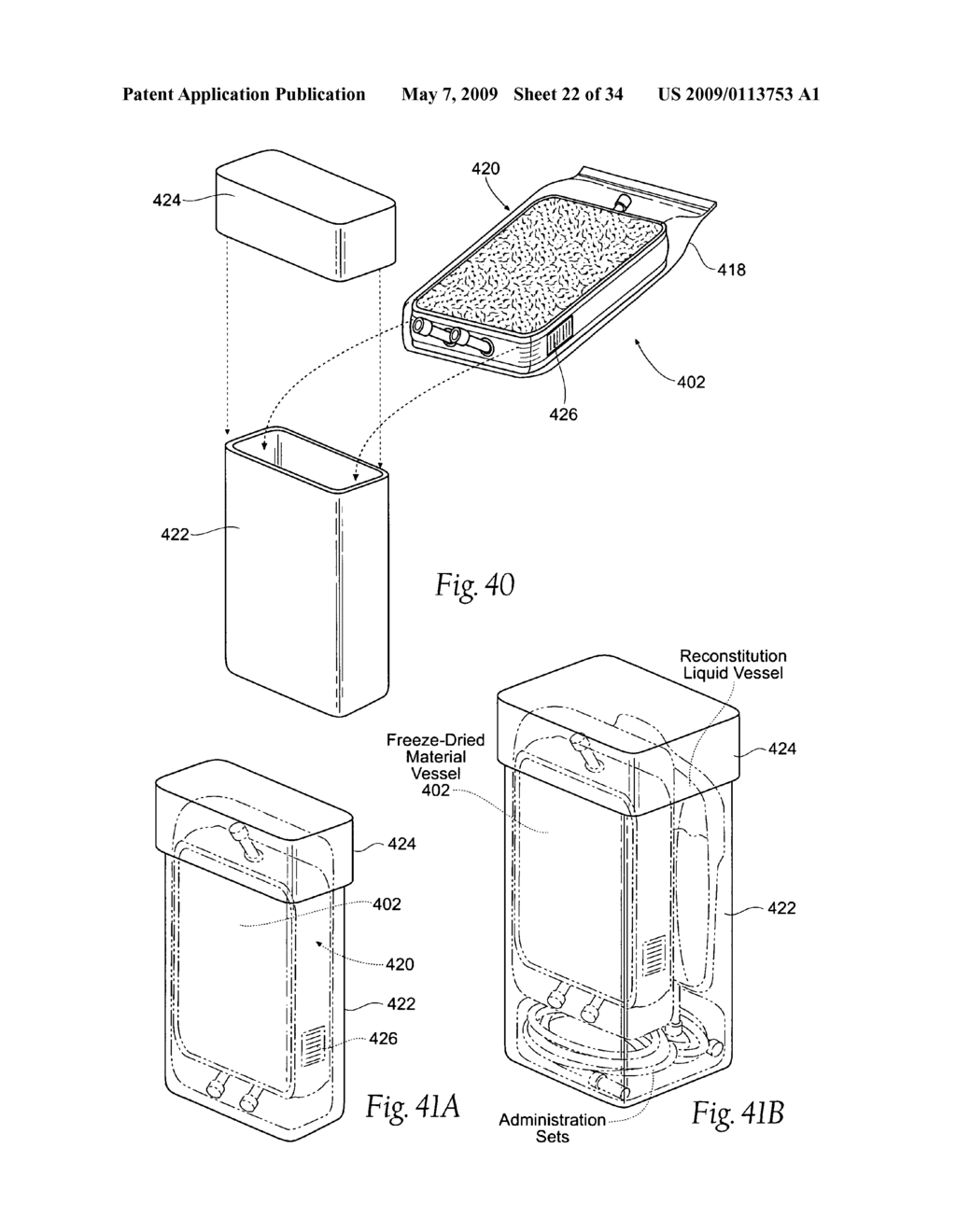 Apparatus and methods for making, storing, and administering freeze-dried materials such as freeze-dried plasma - diagram, schematic, and image 23