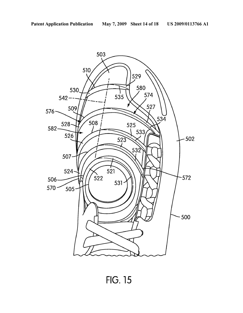 Article of Footwear with a Water Repelling Member - diagram, schematic, and image 15