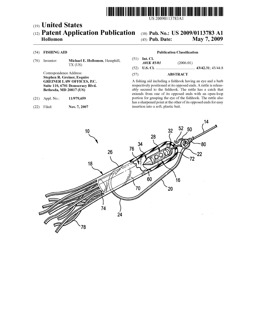 Fishing aid - diagram, schematic, and image 01