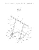 Support frame unit for swimming pool assembly diagram and image