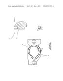 Packaging seal plate having a shaped face diagram and image