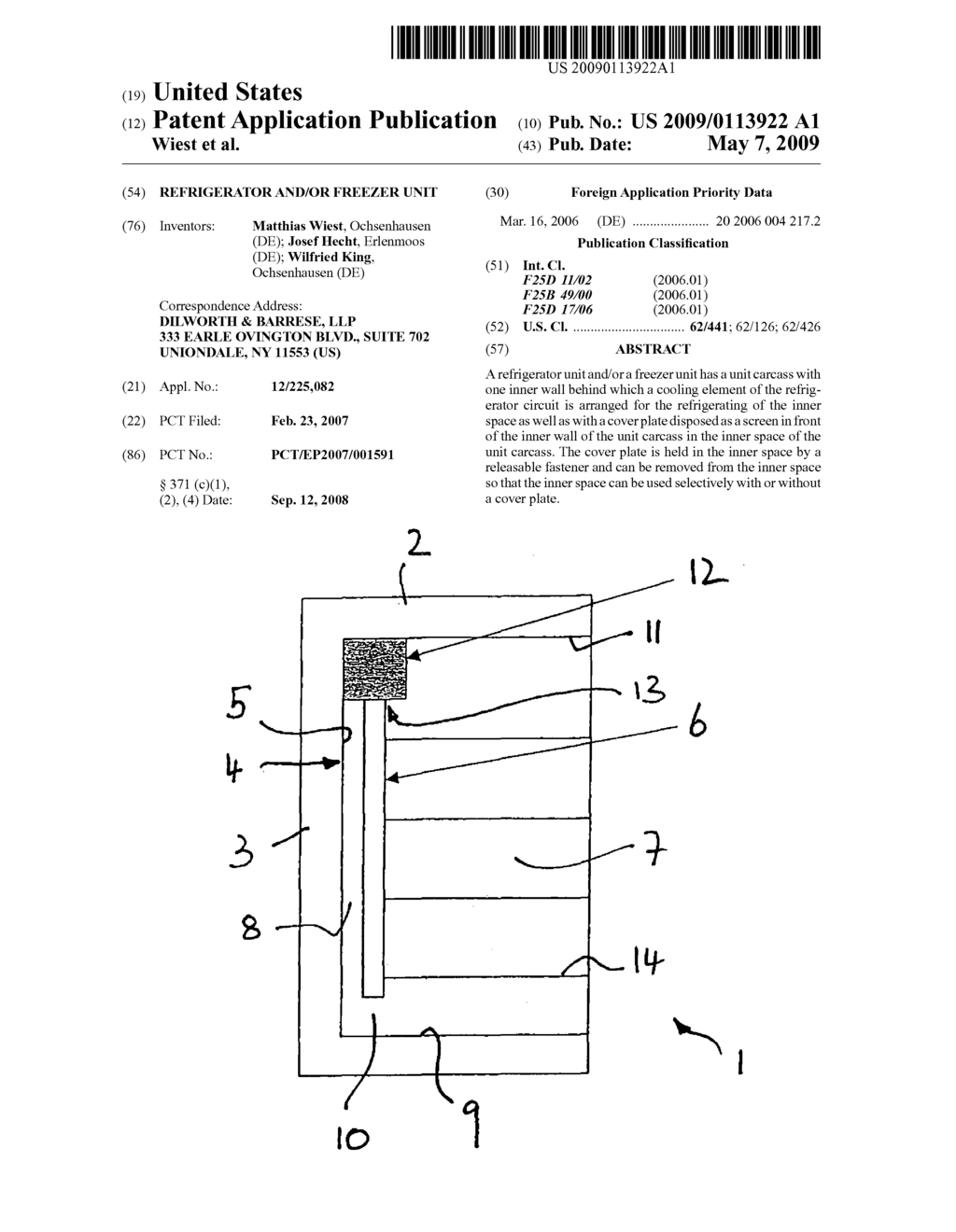 Refrigerator and/or Freezer Unit - diagram, schematic, and image 01