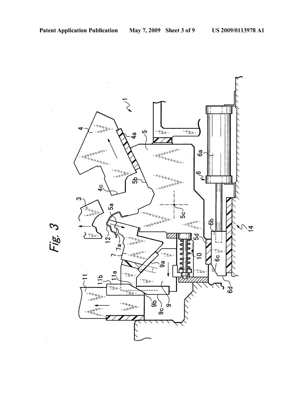 Negative-angle press-working die - diagram, schematic, and image 04