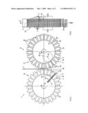 Rotating Stamping Apparatus for Stamping Blanks with a Defined Geometry and Size from a Flat Structure and Method of Use diagram and image