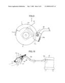 DUST COLLECTION COVER ATTACHABLE TO CUTTER diagram and image