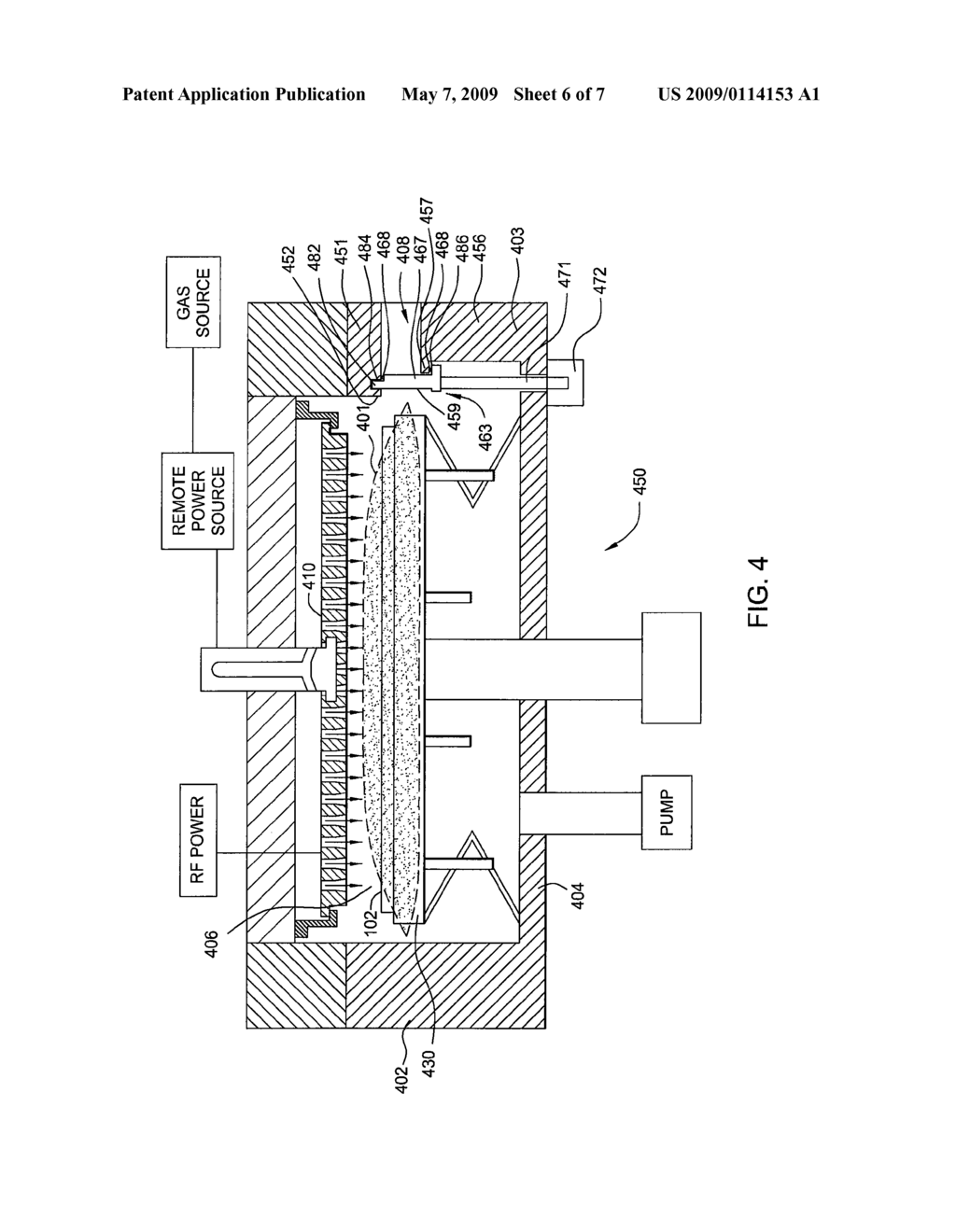 METHOD AND APPARATUS FOR SEALING AN OPENING OF A PROCESSING CHAMBER - diagram, schematic, and image 07