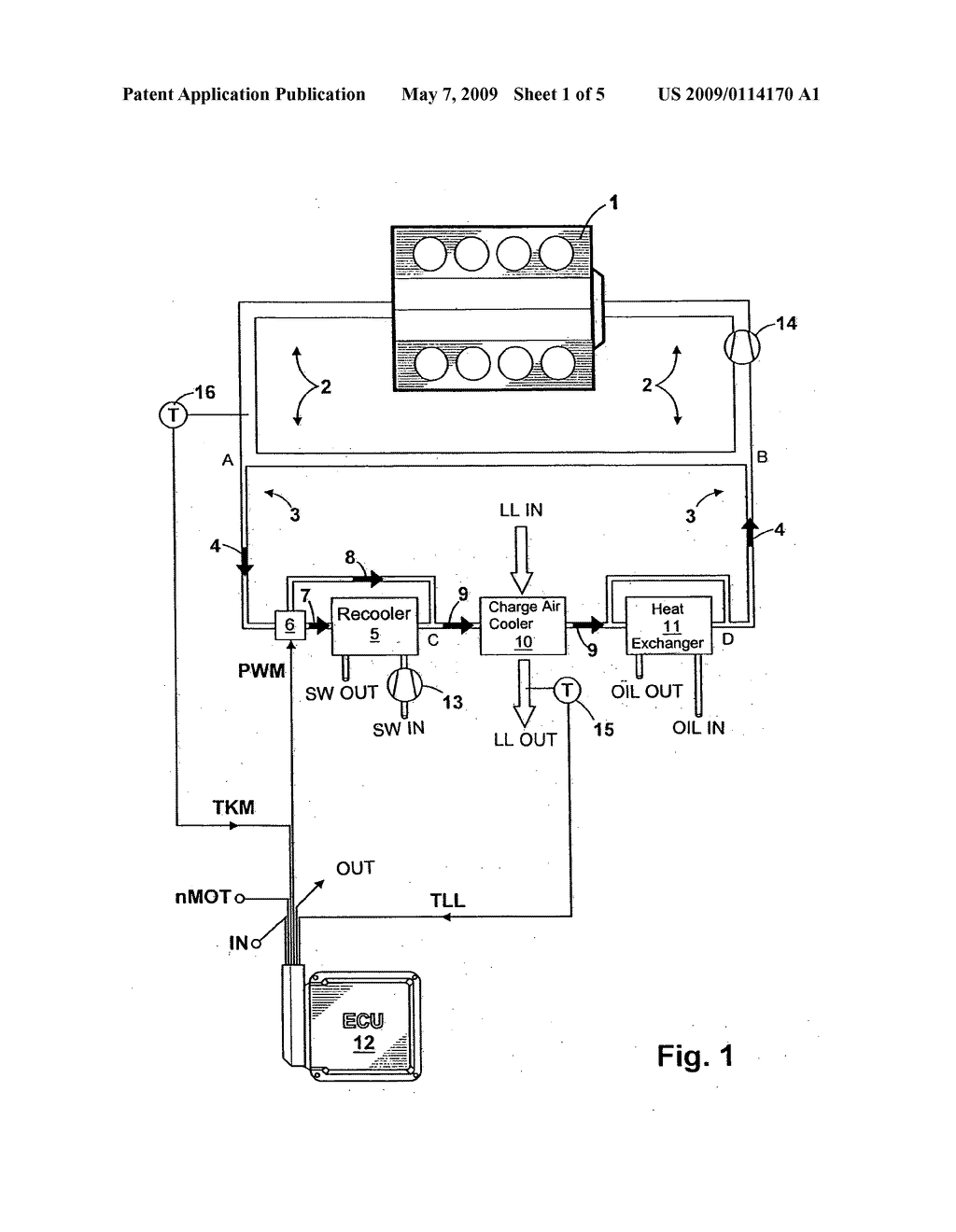 Method for automatically controlling the charge air temperature of an internal combustion engine - diagram, schematic, and image 02