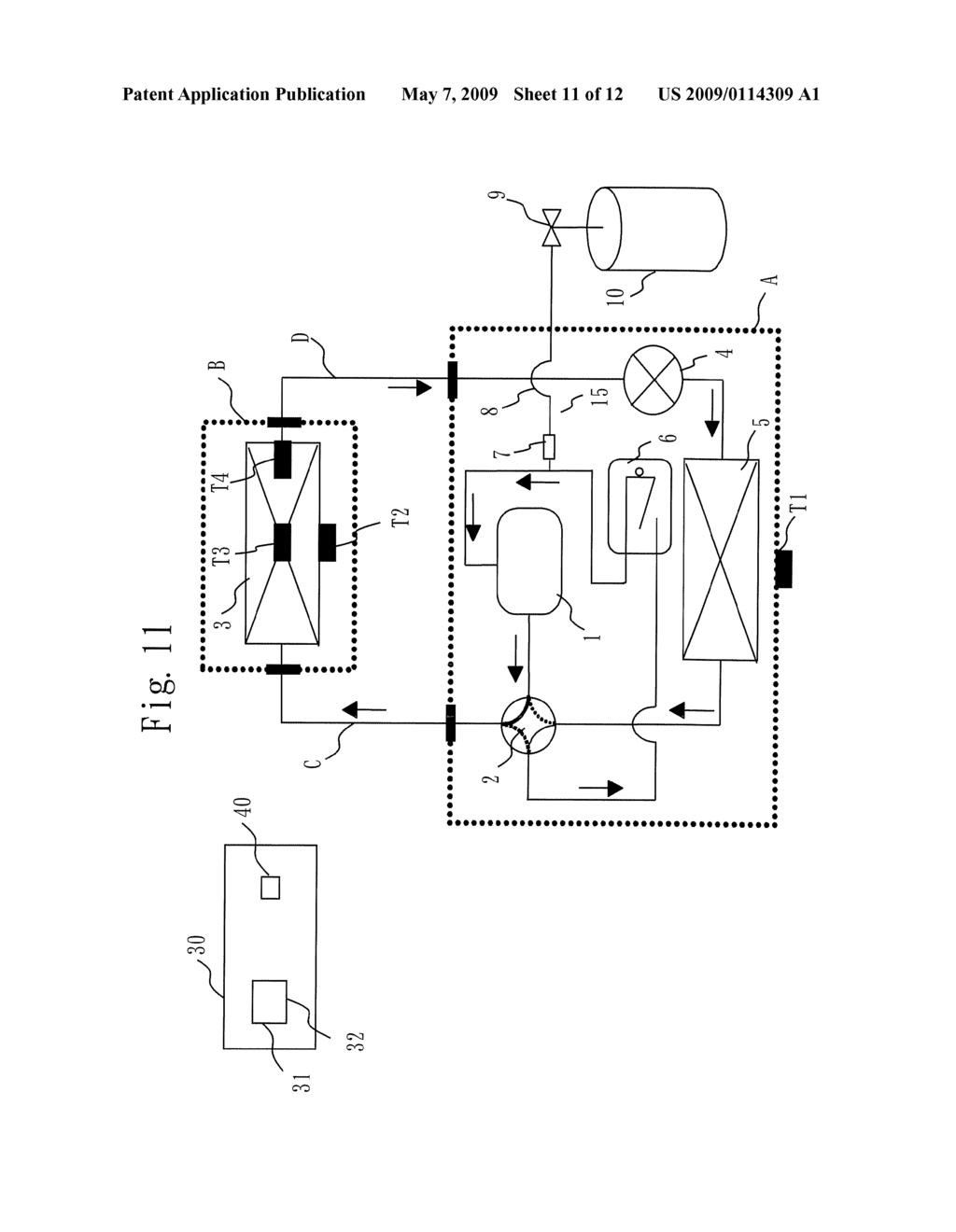 REFRIGERANT FILLING APPARATUS OF REFRIGERATING AND AIR CONDITIONING APPARATUS AND REFRIGERANT FILLING METHOD OF REFRIGERATING AND AIR CONDITIONING APPARATUS - diagram, schematic, and image 12