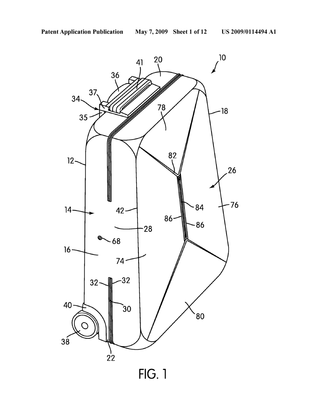 Collapsible Expanding Luggage - diagram, schematic, and image 02