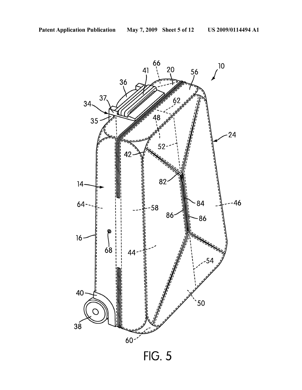 Collapsible Expanding Luggage - diagram, schematic, and image 06