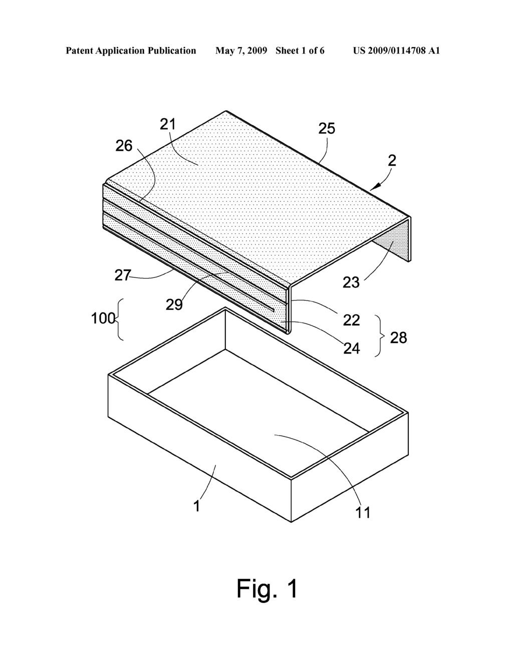 Food Box with flatware attached thereon - diagram, schematic, and image 02