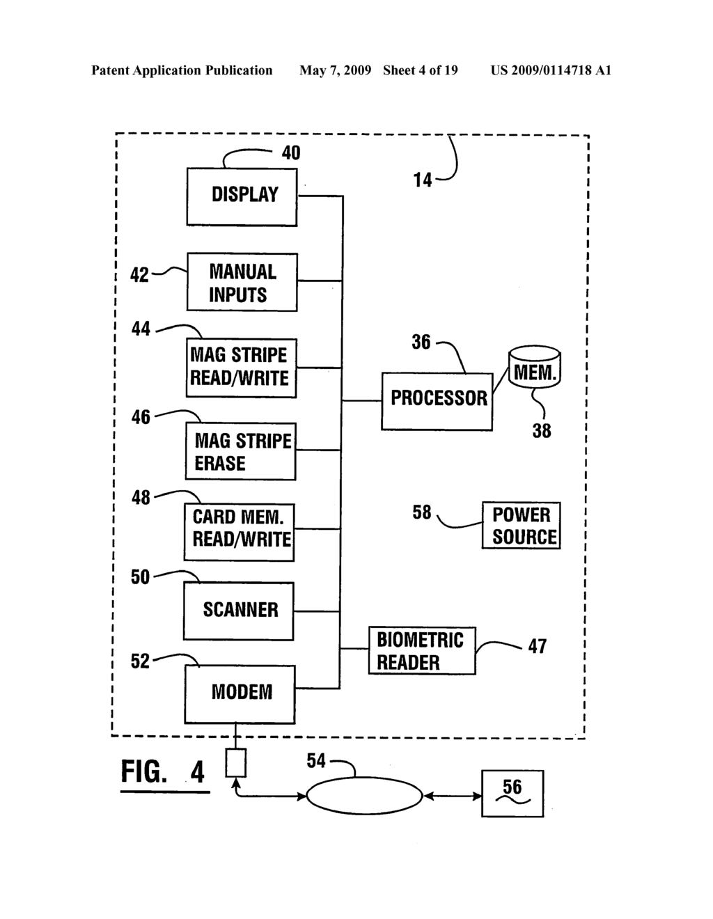 Method of transmitting electronic signature during a financial transaction - diagram, schematic, and image 05