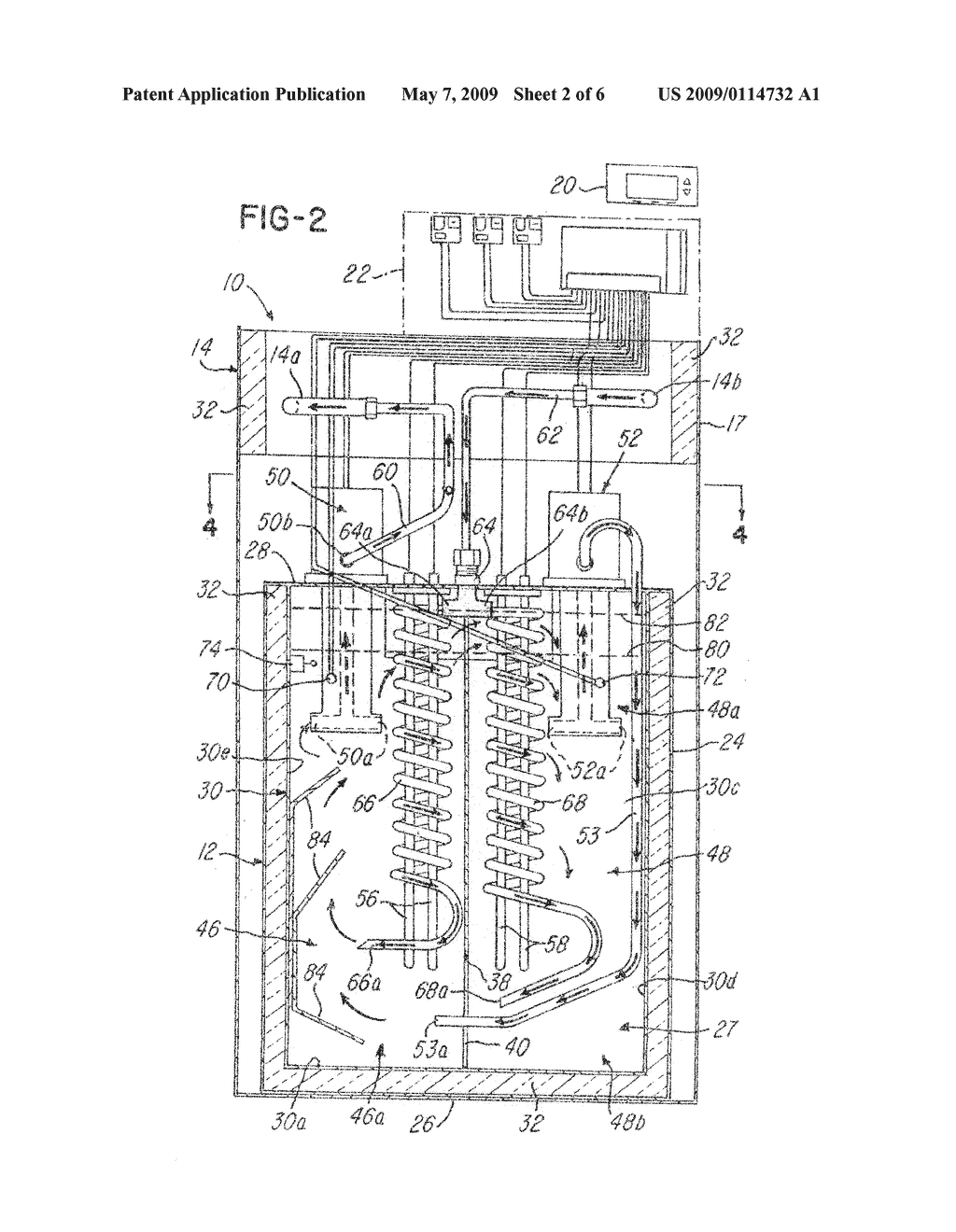 MULTIPLE CELL LIQUID HEAT PUMP SYSTEM AND METHOD - diagram, schematic, and image 03