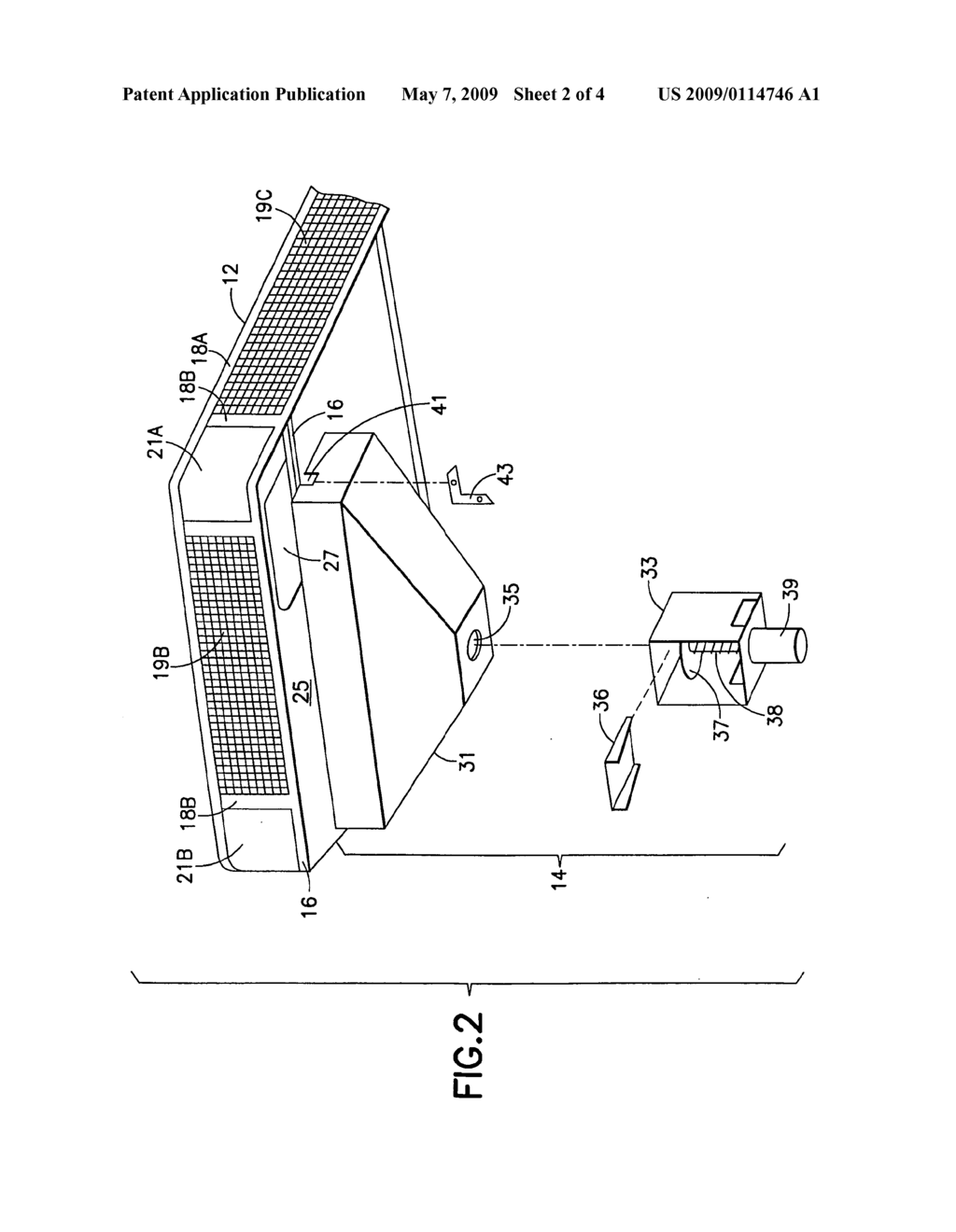 Broadcast spreader mechanism for an all terrain vehicle and the like - diagram, schematic, and image 03