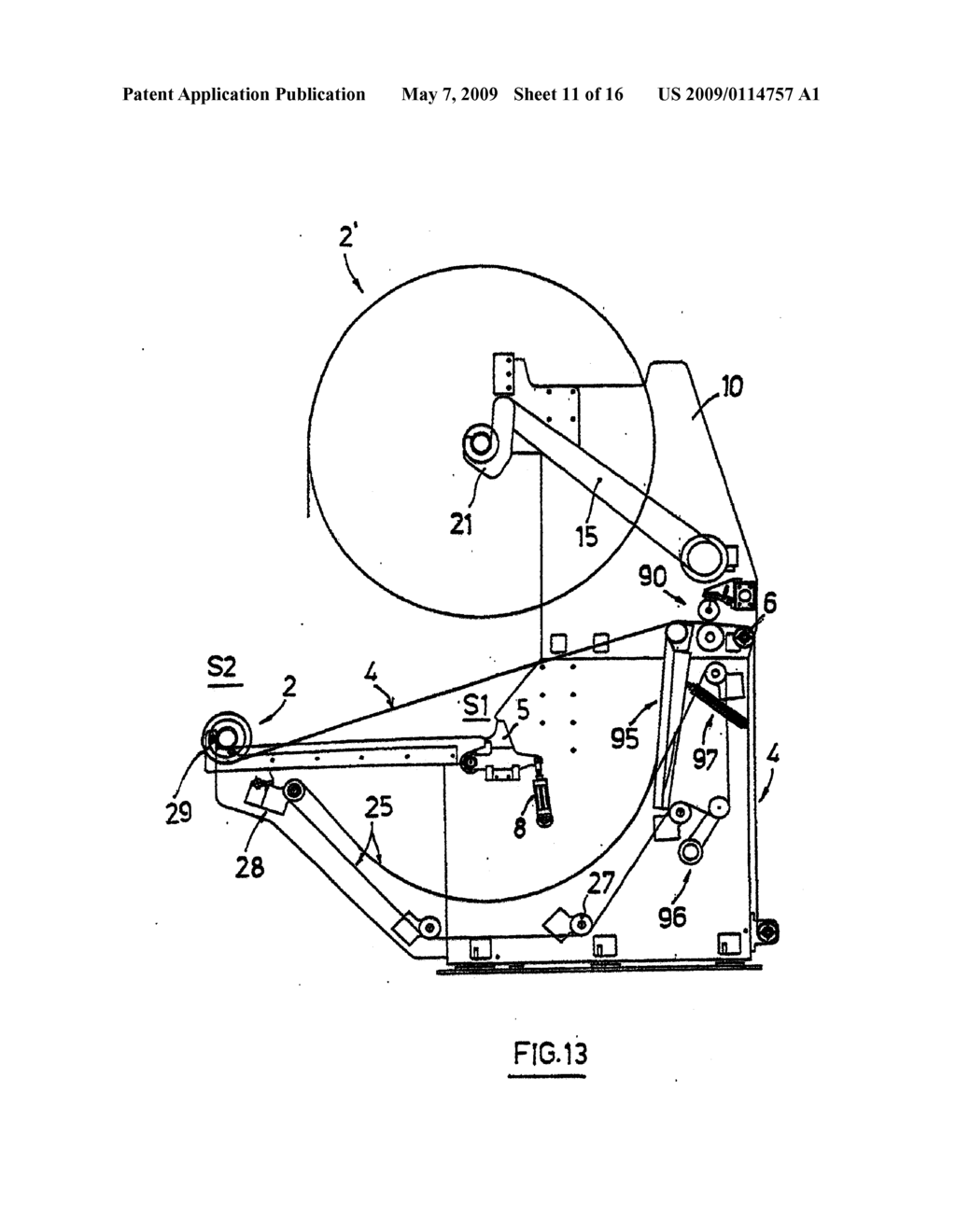 DEVICE AND METHOD FOR CHANGING THE REEL IN AN UNWINDER - diagram, schematic, and image 12