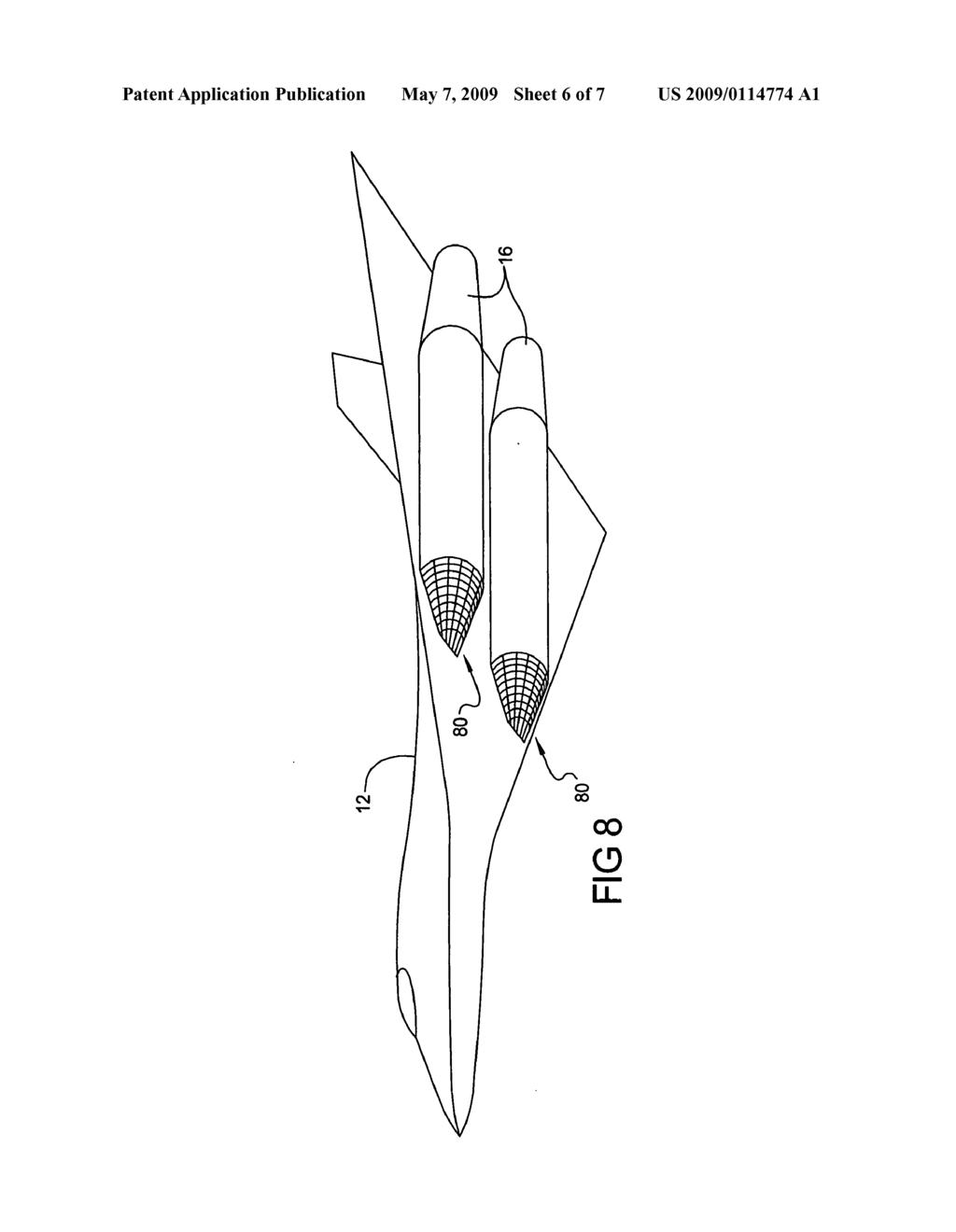 Multi-path inlet for aircraft engine - diagram, schematic, and image 07