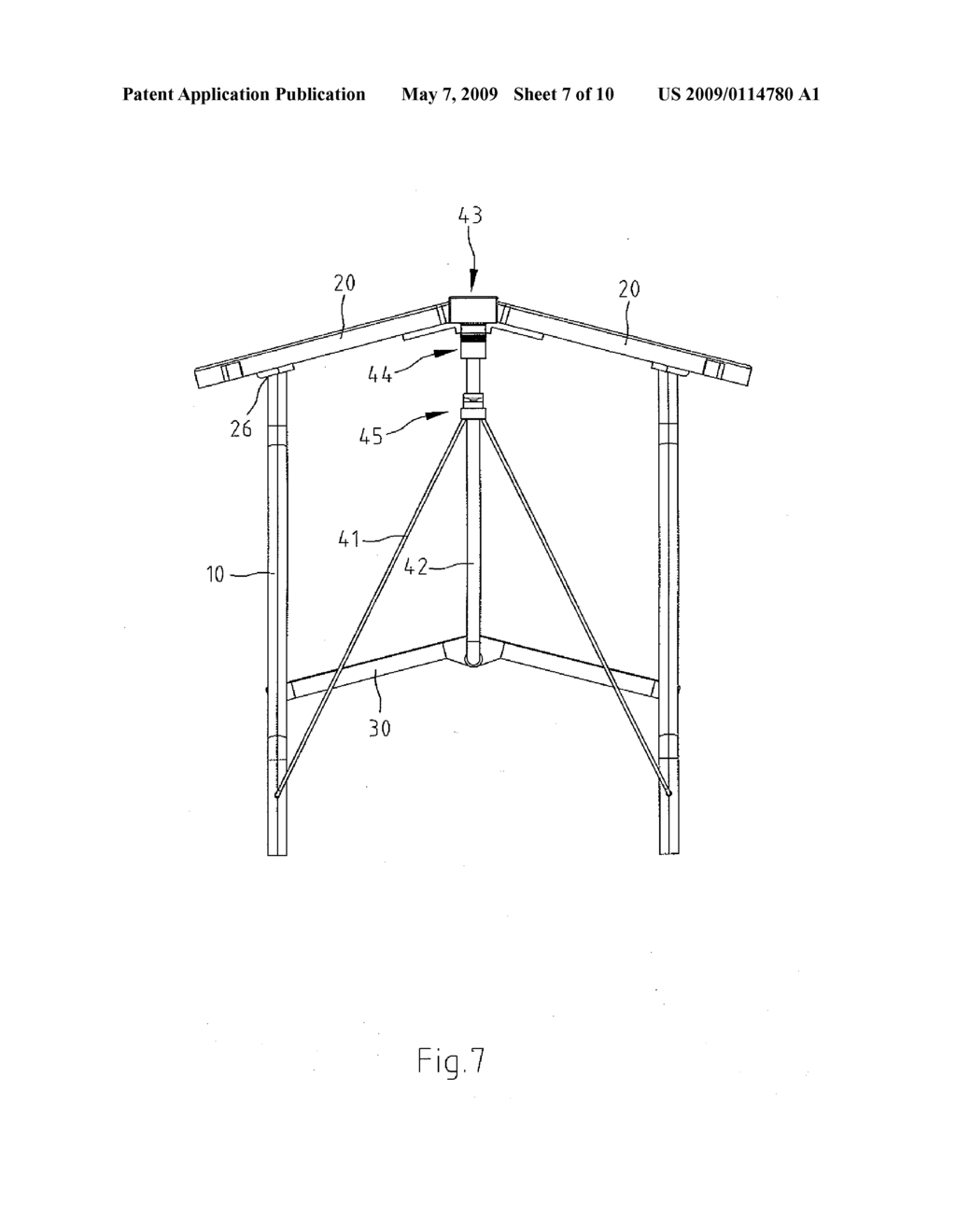 Collapsible Support Stand for Barbecue Stove - diagram, schematic, and image 08