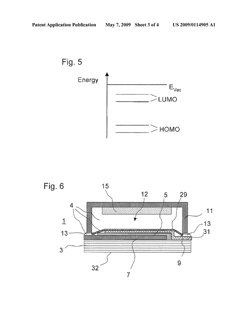 Organic electrical or electric component with increased lifetime - diagram, schematic, and image 04