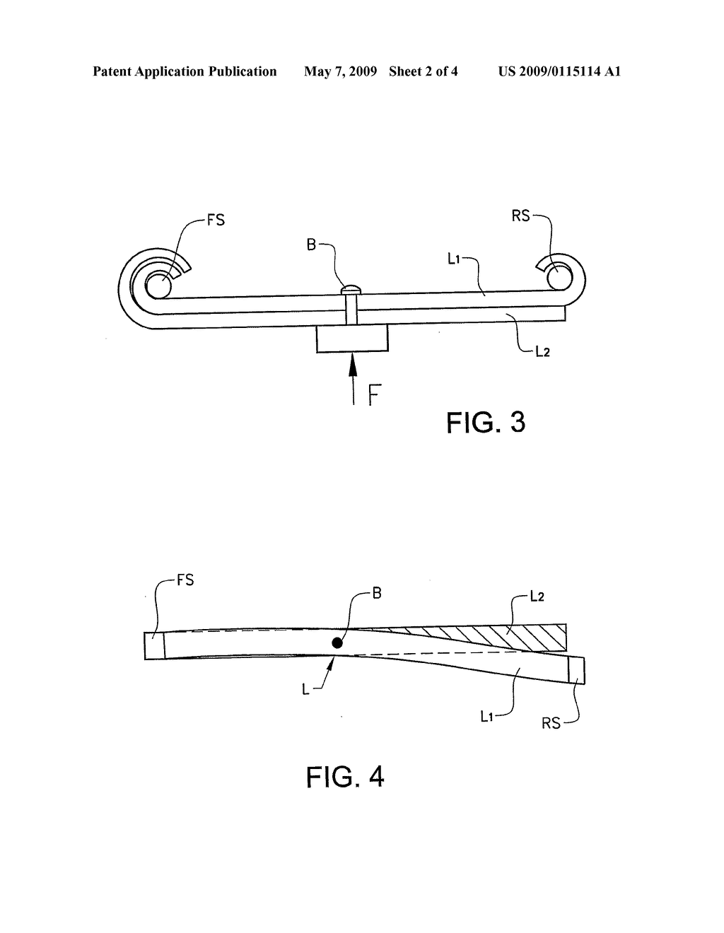 LEAF SPRING SUPPORT AND A PARABOLIC LEAF SPRING ARRANGEMENT - diagram, schematic, and image 03