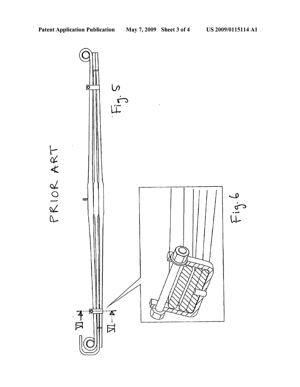 LEAF SPRING SUPPORT AND A PARABOLIC LEAF SPRING ARRANGEMENT - diagram, schematic, and image 04