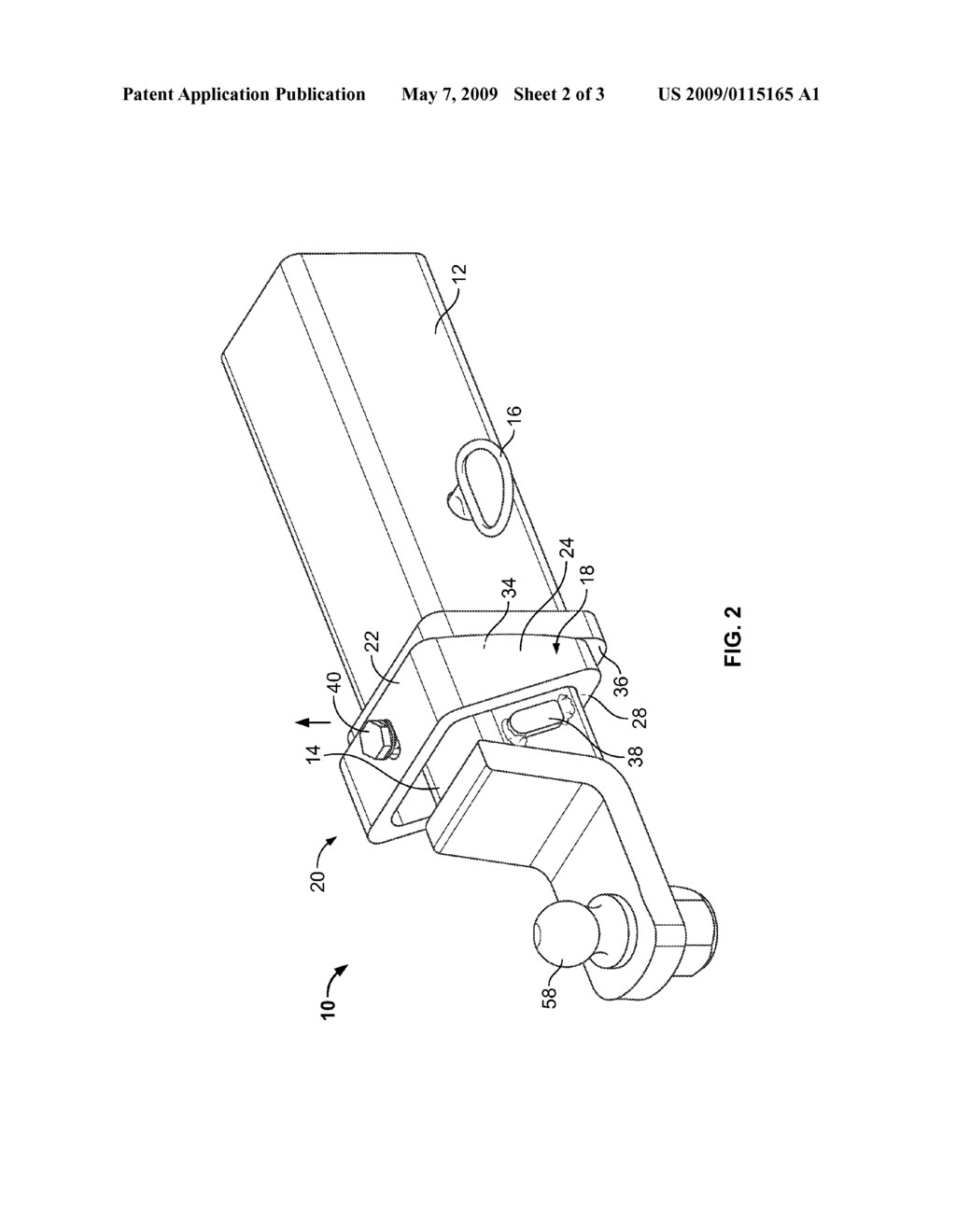 HITCH BAR ASSEMBLY - diagram, schematic, and image 03