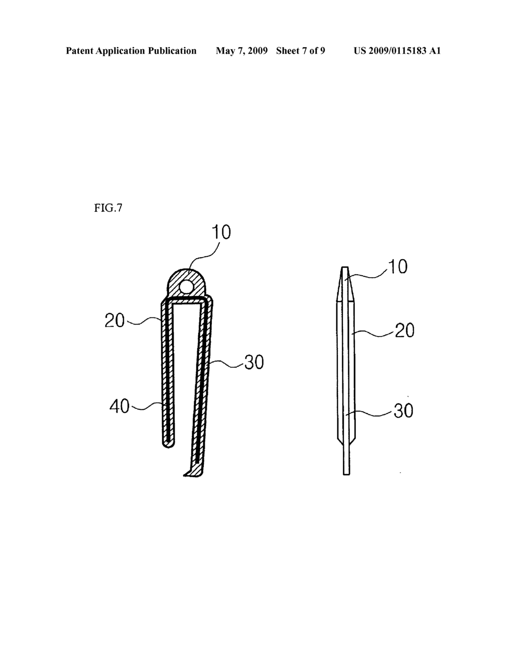 Clip for Fixing Line Type Bookmark - diagram, schematic, and image 08