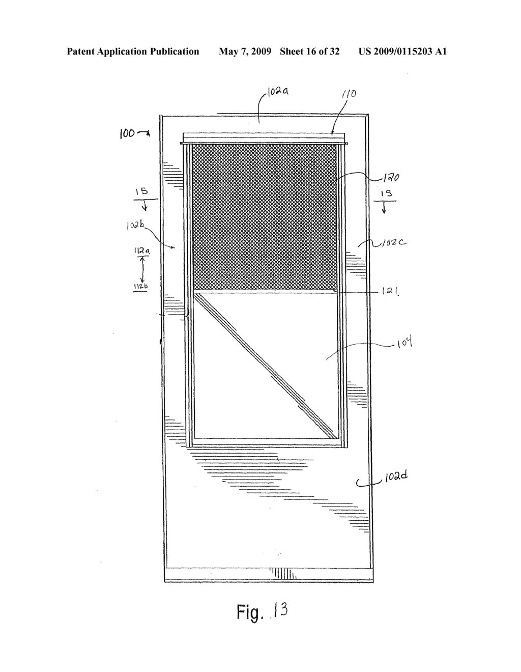 DOOR WITH RETRACTABLE SCREEN - diagram, schematic, and image 17