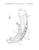 REINFORCING ELEMENT FOR A LOWER AREA OF A FRONT BUMPER, AND CORRESPONDINGLY EQUIPPED BUMPER FOR A MOTOR VEHICLE diagram and image