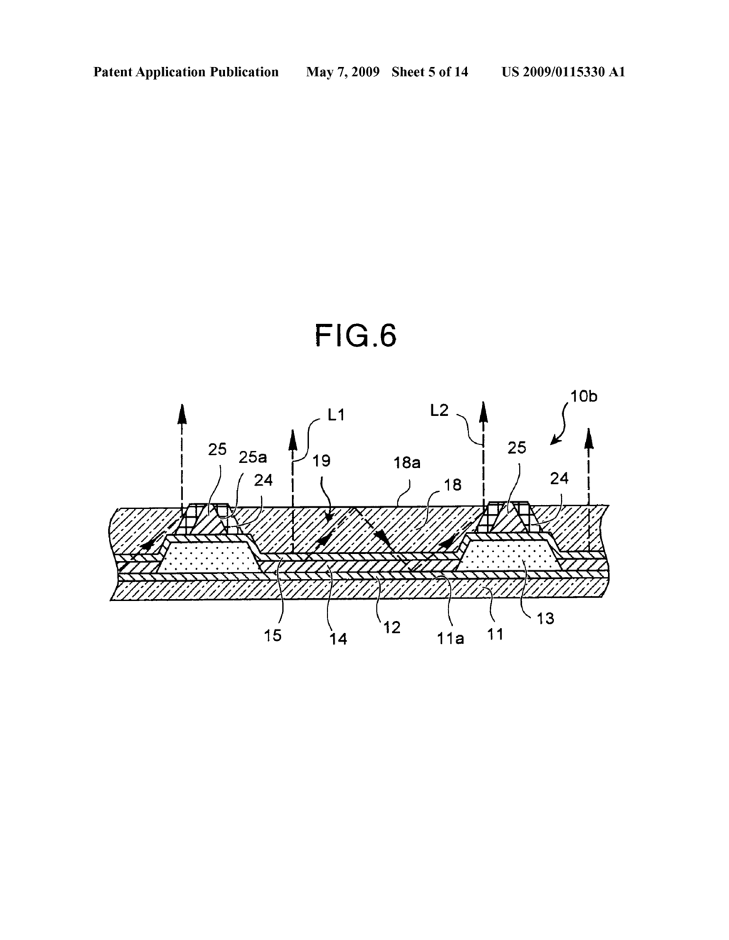 Self-emitting element, display panel, display apparatus, and method of manufacturing self-emitting element - diagram, schematic, and image 06