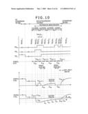 Method of driving organic electroluminescence emission portion diagram and image