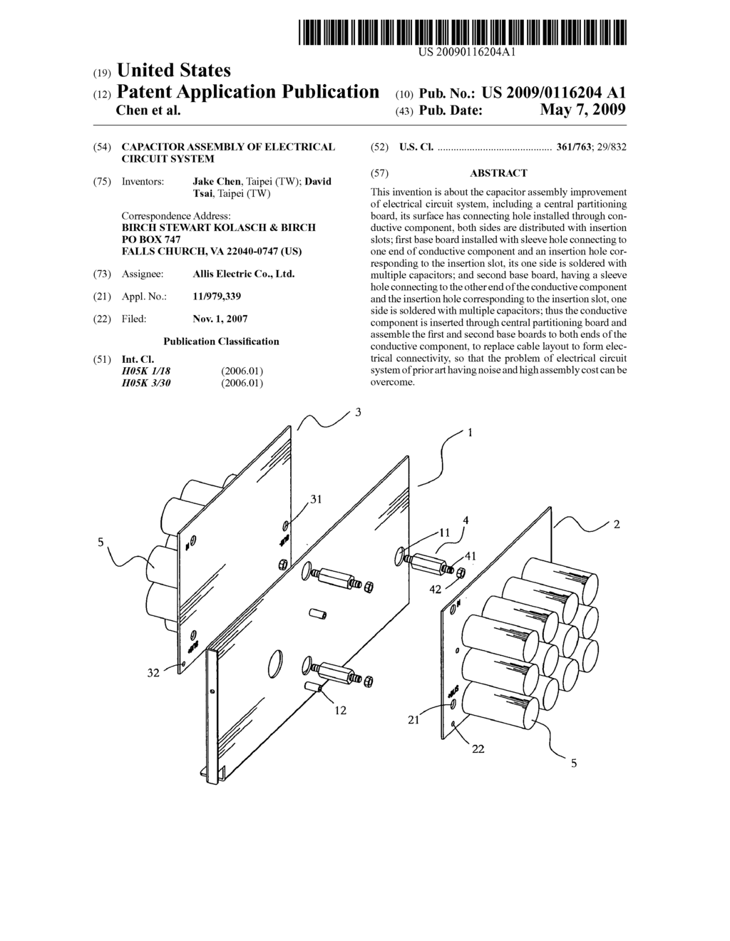 Capacitor assembly of electrical circuit system - diagram, schematic, and image 01