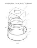 COLLAR ASSEMBLY AND BRAKE FOR RECESSED LUMINAIRE diagram and image