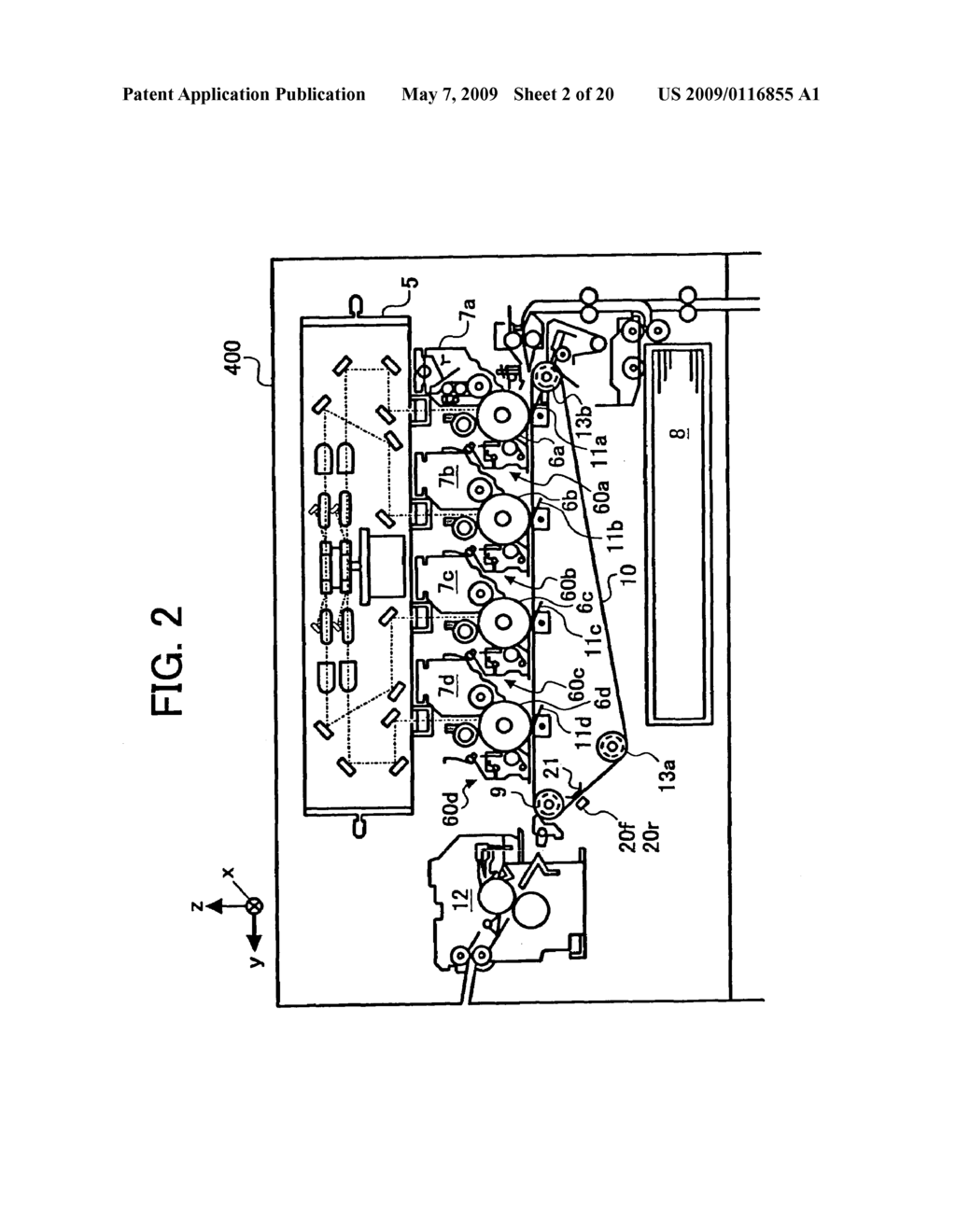 METHOD AND APPARATUS FOR IMAGE FORMING CAPABLE OF EFFECTIVELY PERFORMING COLOR IMAGE POSITION ADJUSTMENT - diagram, schematic, and image 03