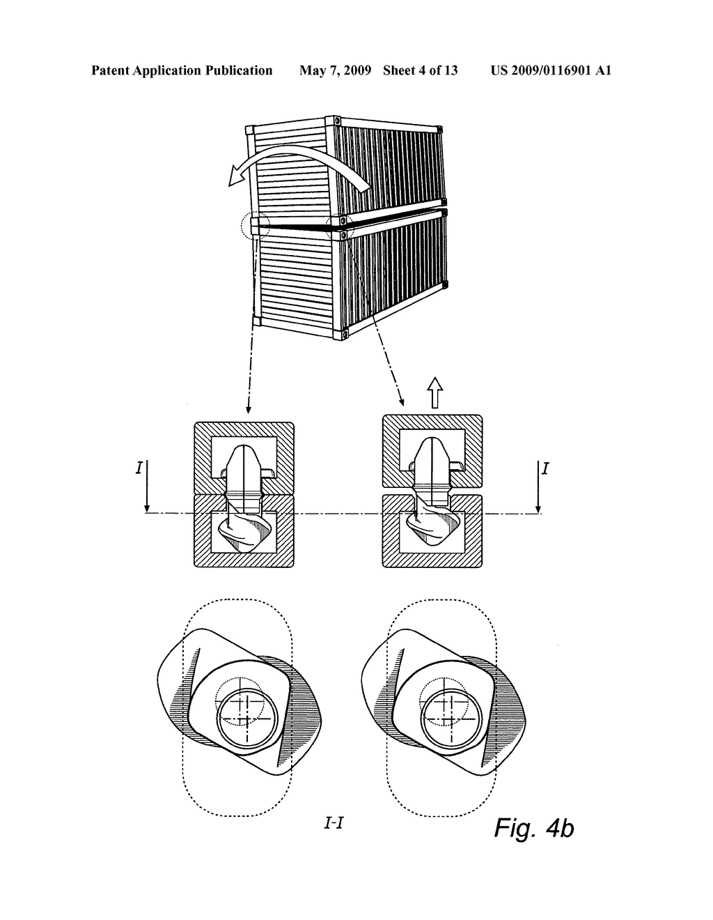 Fully Automatic Twistlock to be Connected to a Container and a Method for Releasing a First Container From a Second - diagram, schematic, and image 05