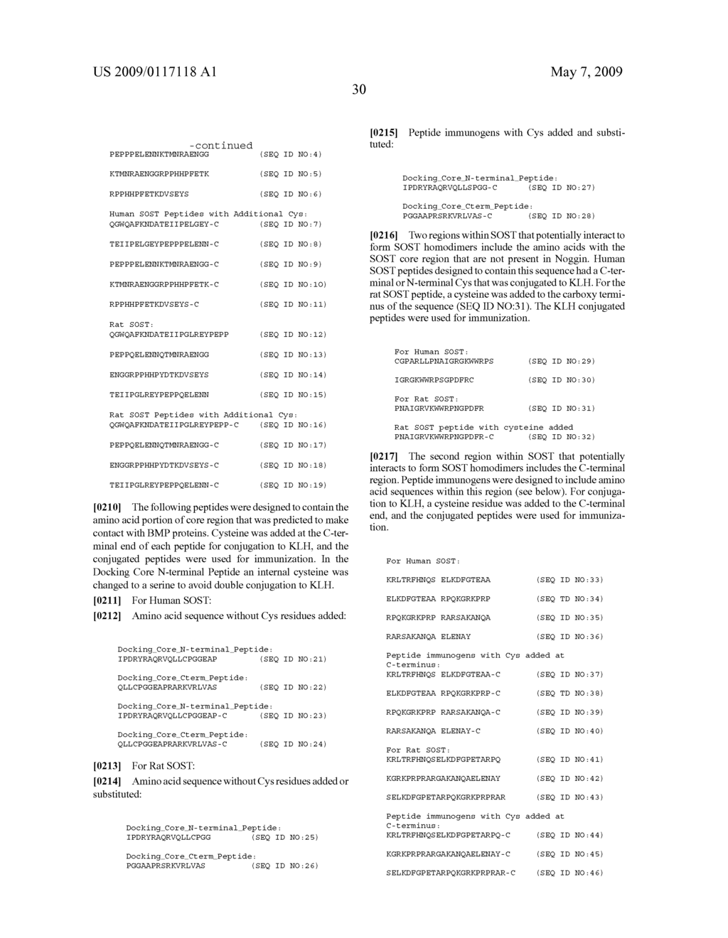 ANTIBODIES SPECIFIC FOR SCLEROSTIN AND METHODS FOR INCREASING BONE MINERALIZATION - diagram, schematic, and image 38